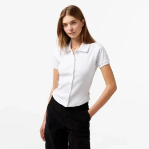 Slim Button Up Polo